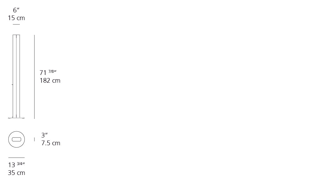 Artemide Megaron Floor LED 3000K Black A016055