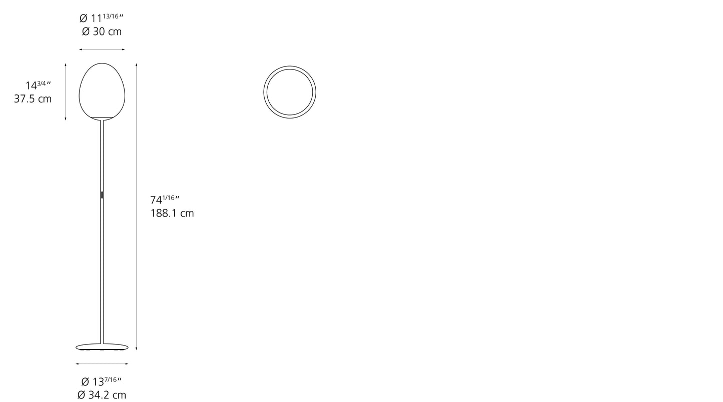 Artemide Stellar Nebula 30 Floor LED 0152228A