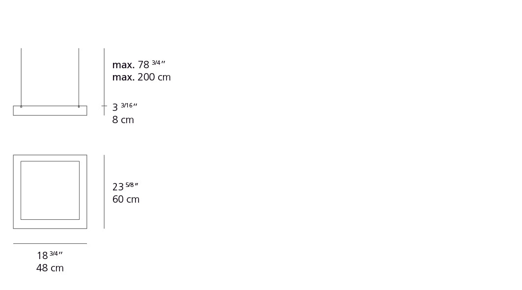 Artemide Altrove 600 Suspension Direct/Indirect LED 1540118A