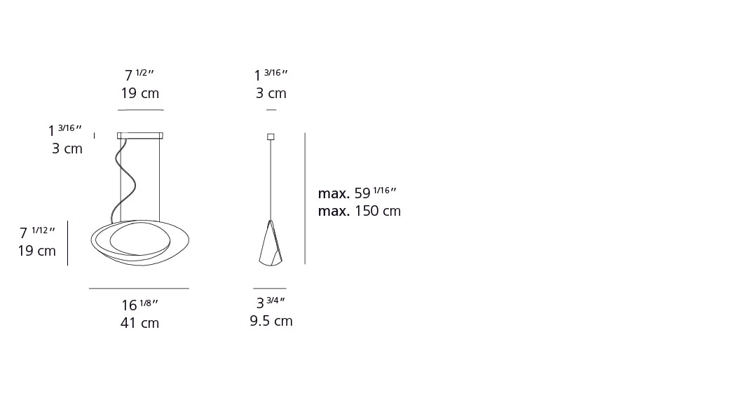 Artemide Cabildo Suspension LED 3000K 1182018A