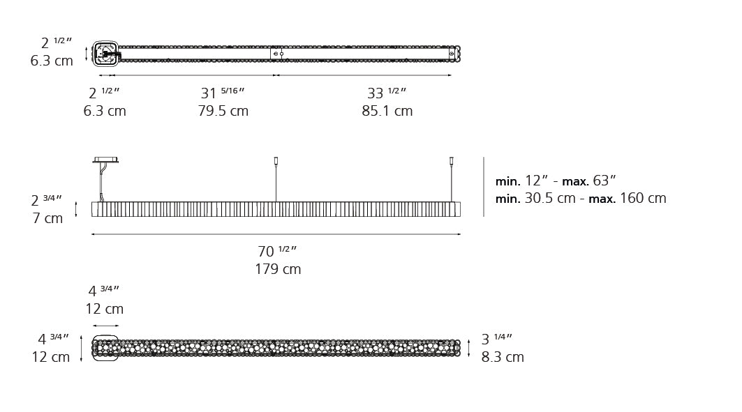 Artemide Calipso Suspension Linear 180 LED 0224018ADIM