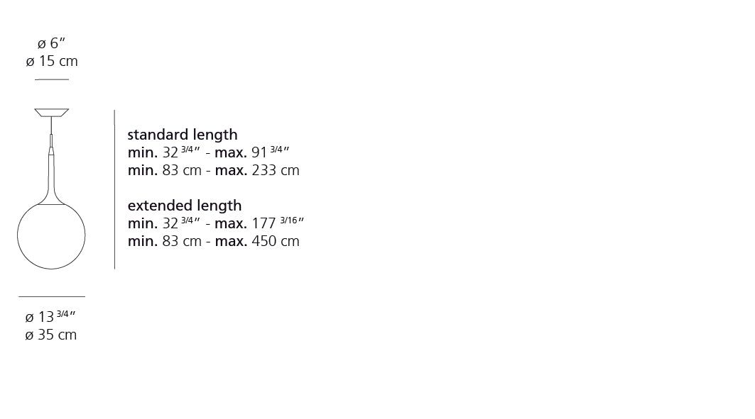 Artemide Castore 35 Suspension CAS1035