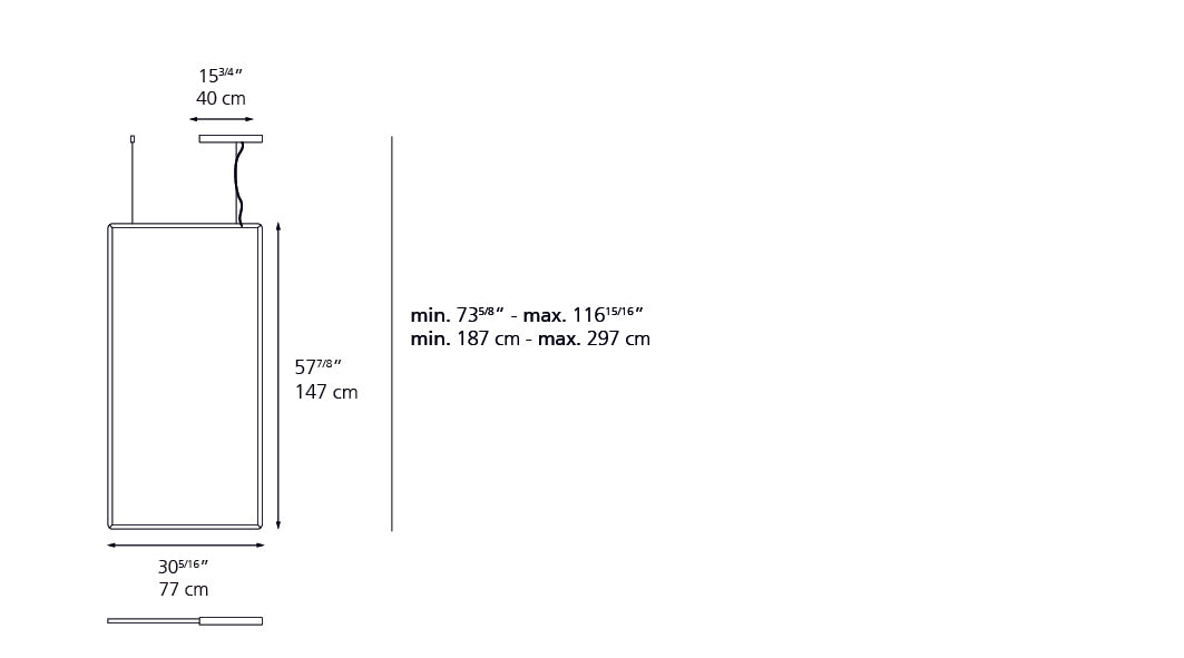 Artemide Discovery Space 75X150 Suspension LED Bronze 2005068A