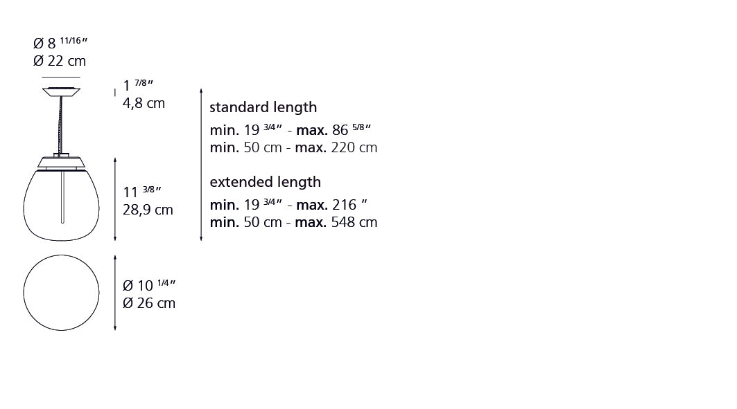 Artemide Empatia 26 Suspension LED 1819118A