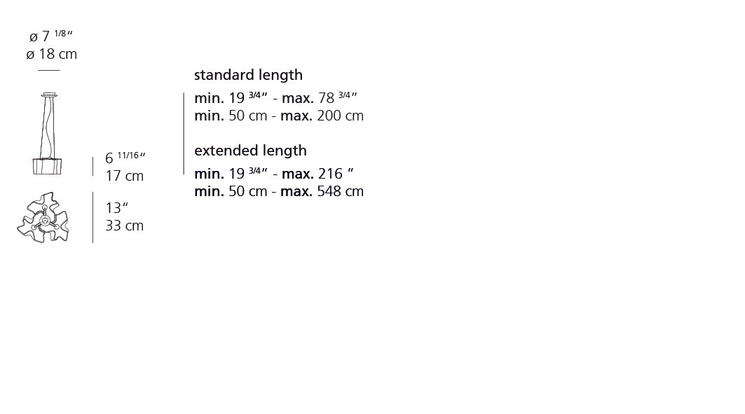 Artemide Logico Micro Suspension Triple Nested Grey/White 0649028A