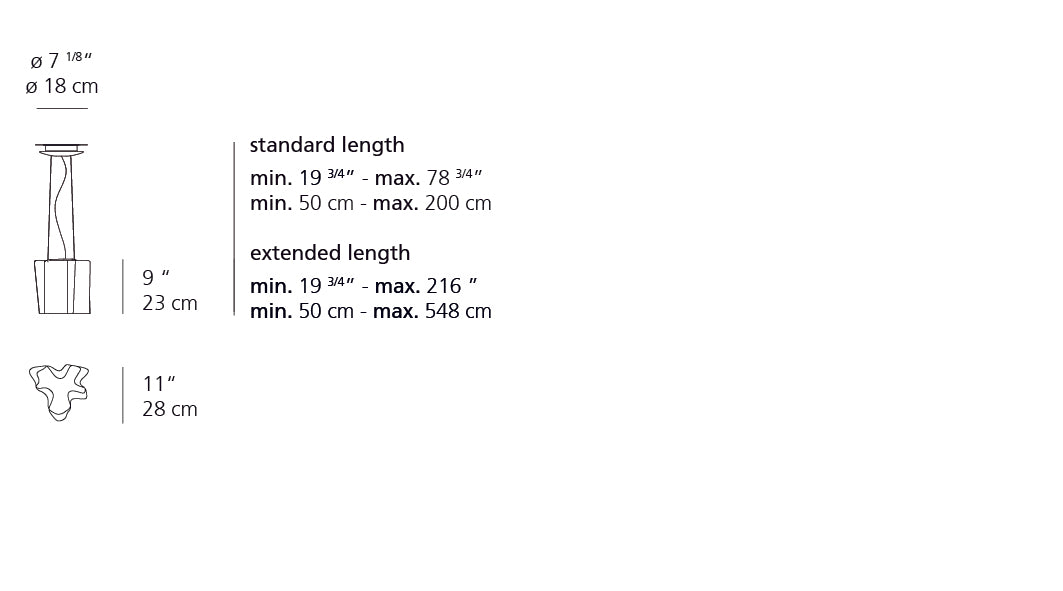 Artemide Logico Mini Suspension Single Grey/Smoke 0696018A