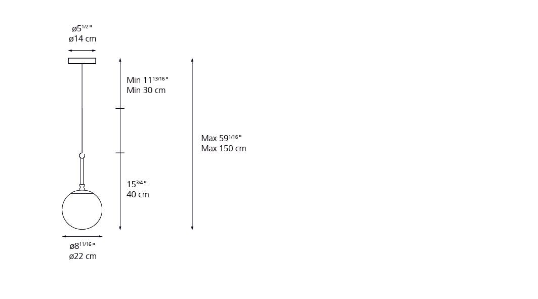 Artemide NH 22 Suspension LED 1281018A