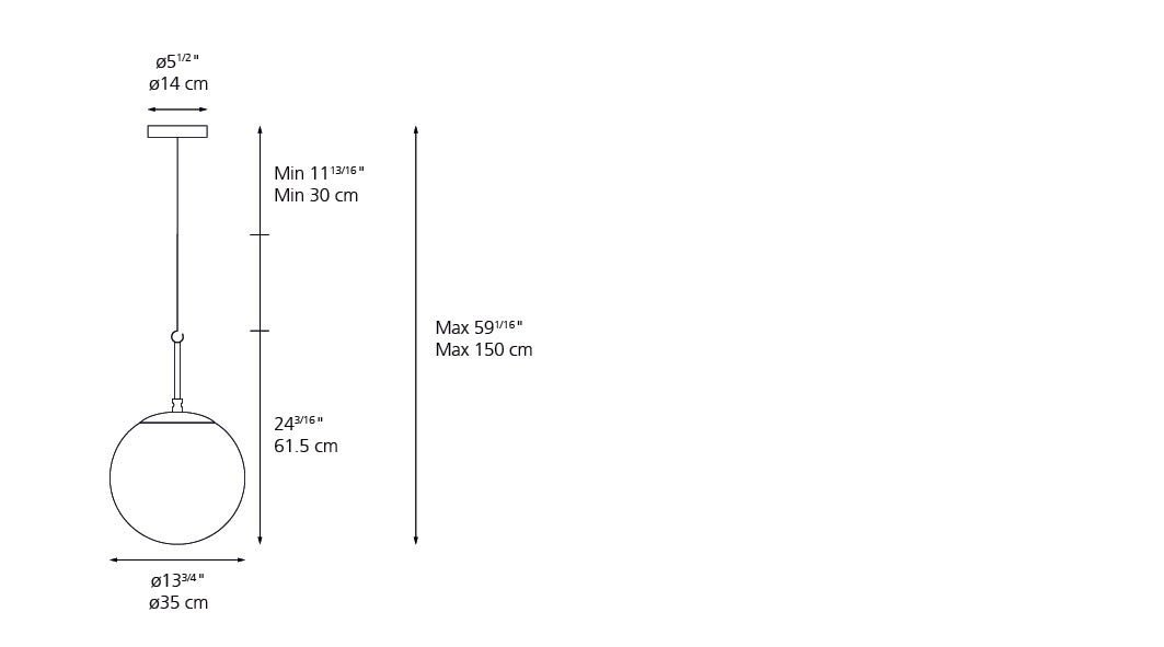 Artemide NH 35 Suspension LED 1283018A