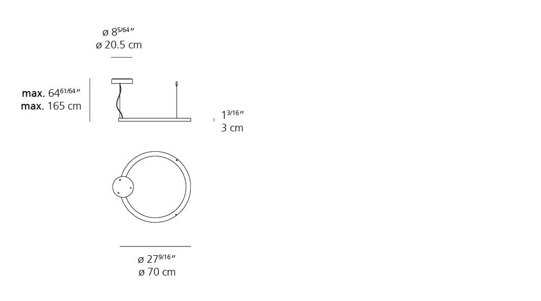 Artemide Ripple 70 Suspension LED Phase-Cut 2061118A