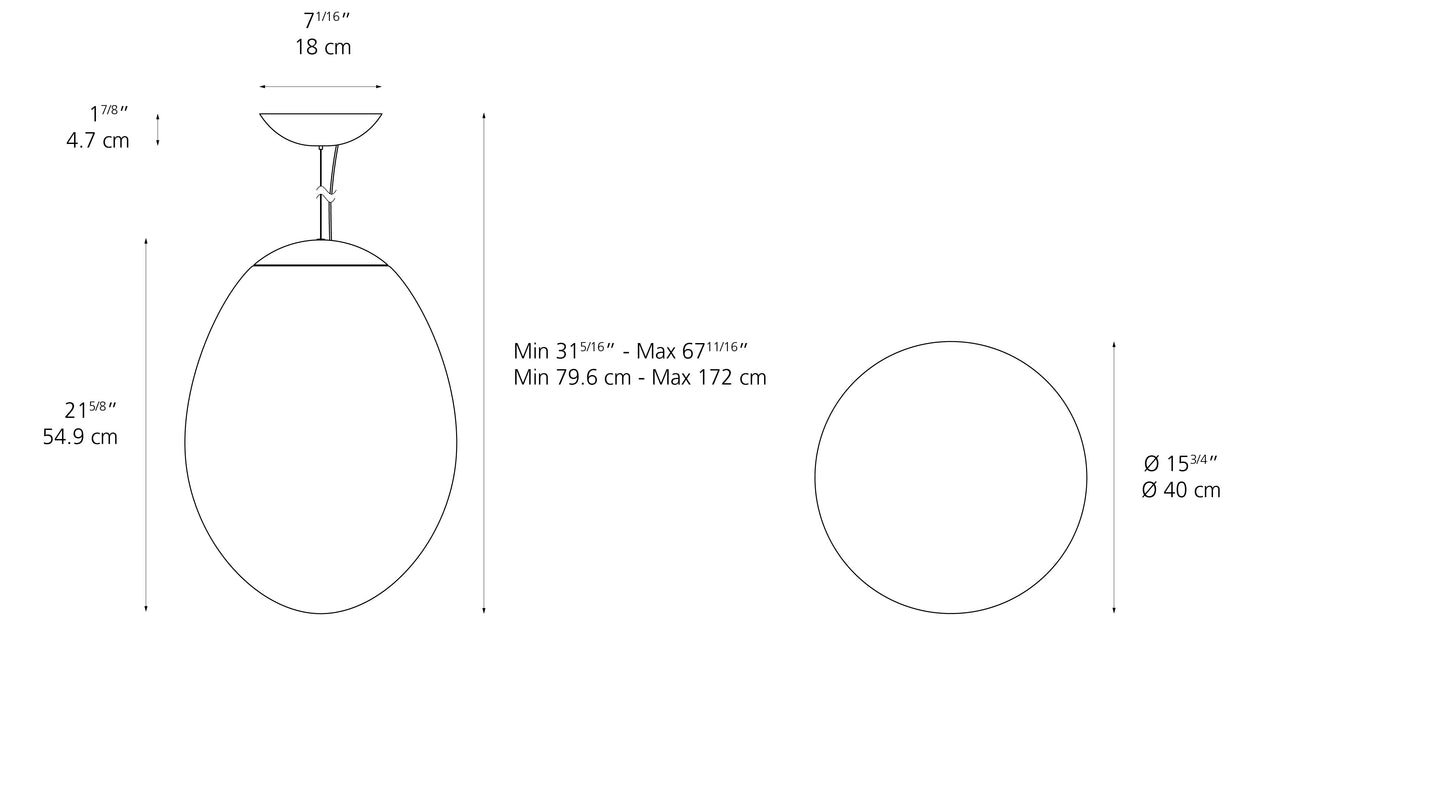 Artemide Stellar Nebula 40 Suspension 0152038A