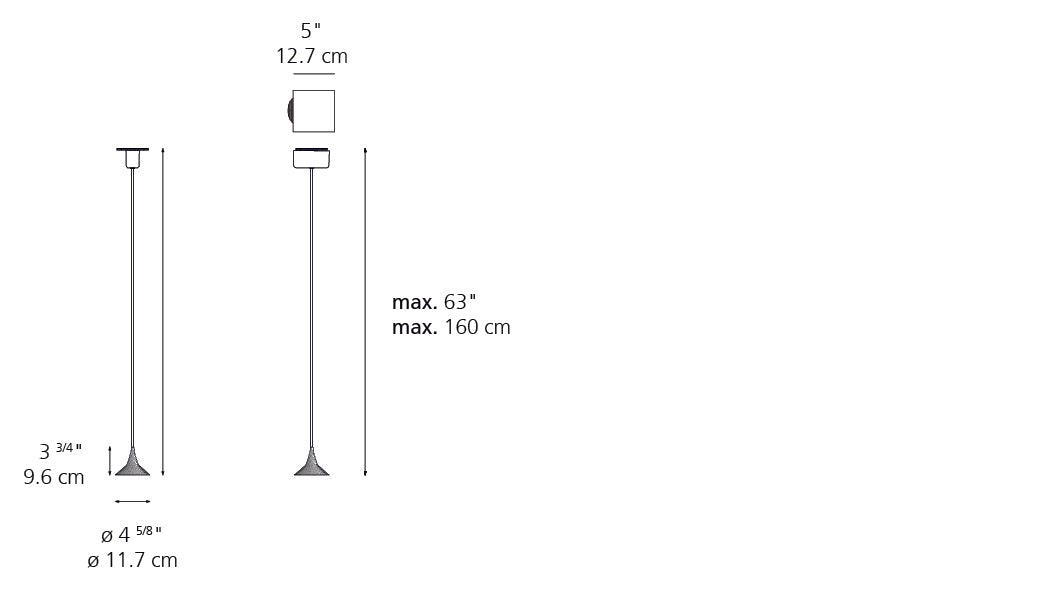 Artemide Unterlinden Suspension LED 3000K Aluminum 1935018A