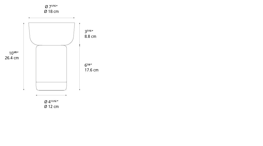 Artemide Bonta with Grey Bowl 0150275A