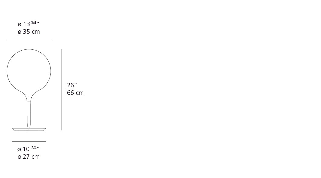 Artemide Castore 35 Table 1049005A