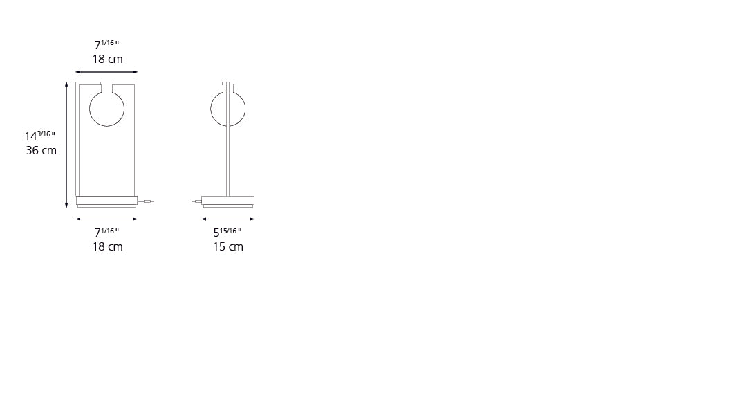 Artemide Curiosity 36 Table with Sphere 0175015A