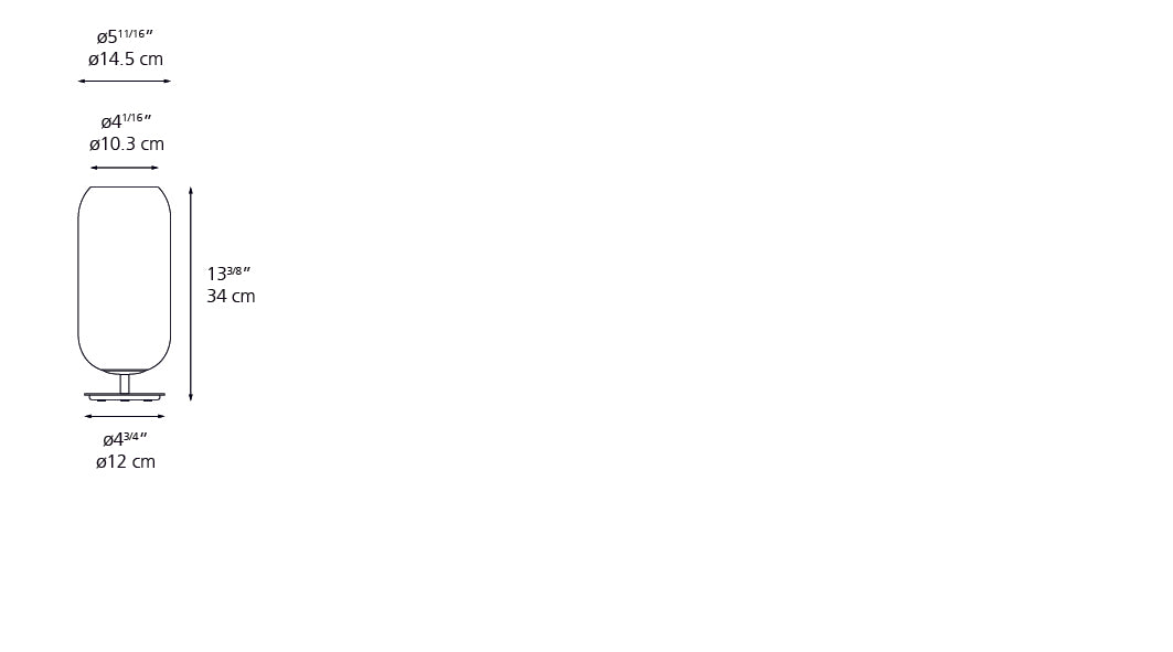 Artemide Gople Mini Table Copper 1409048A