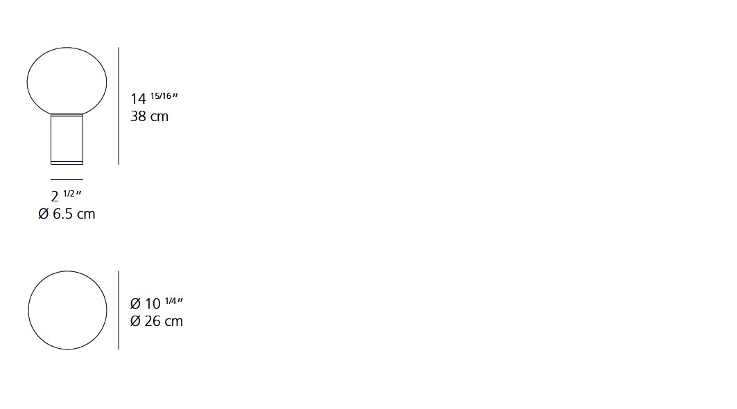 Artemide Laguna 26 Table Gold 1805148A