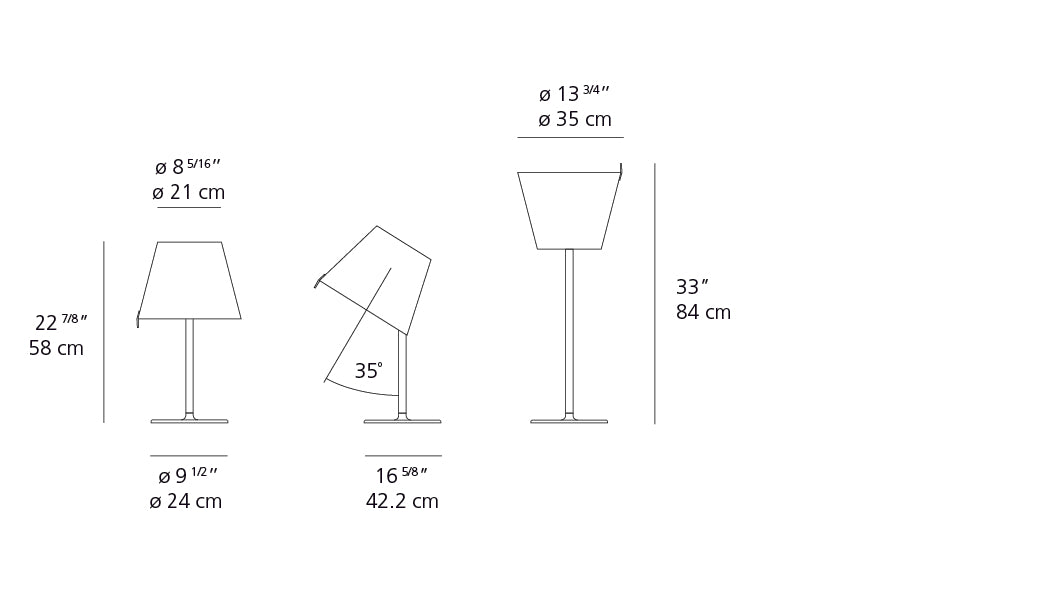 Artemide Melampo Table Grey 0315018A