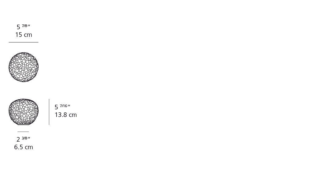 Artemide Meteorite 15 Table White 1703118A