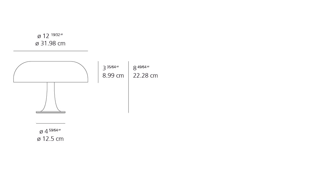 Artemide Nessino Table White 0039068A