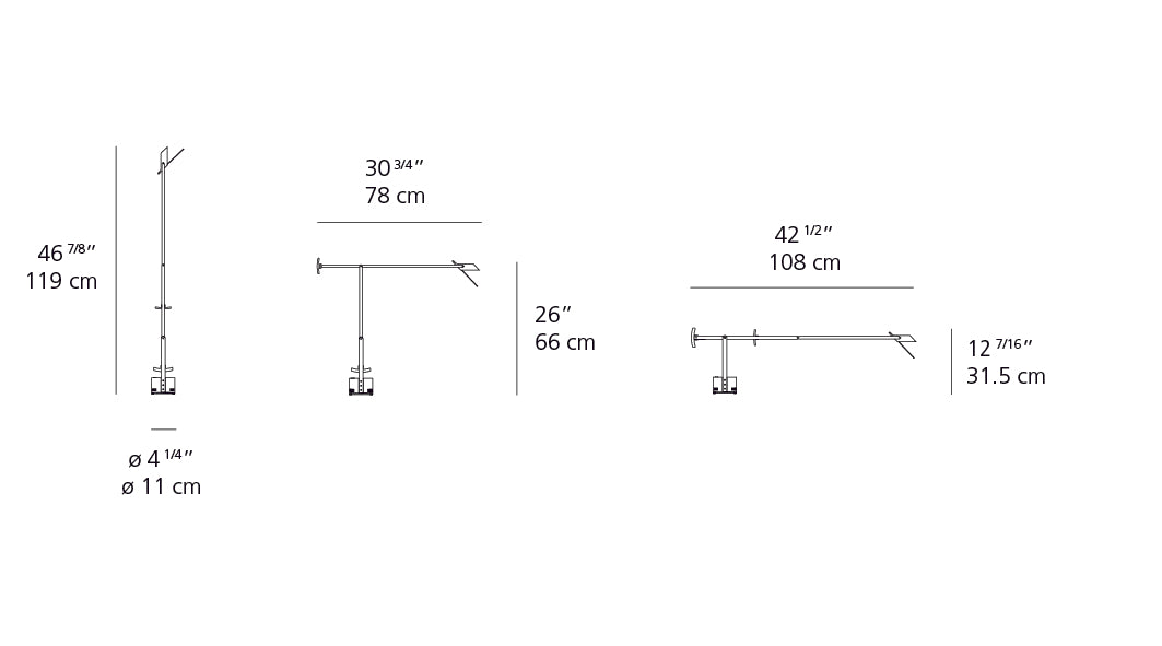 Artemide Tizio Classic Table Black A009045