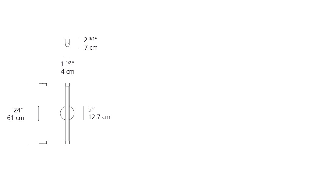 Artemide Basic Strip 24 Wall Powder Coated Aluminum RD563201