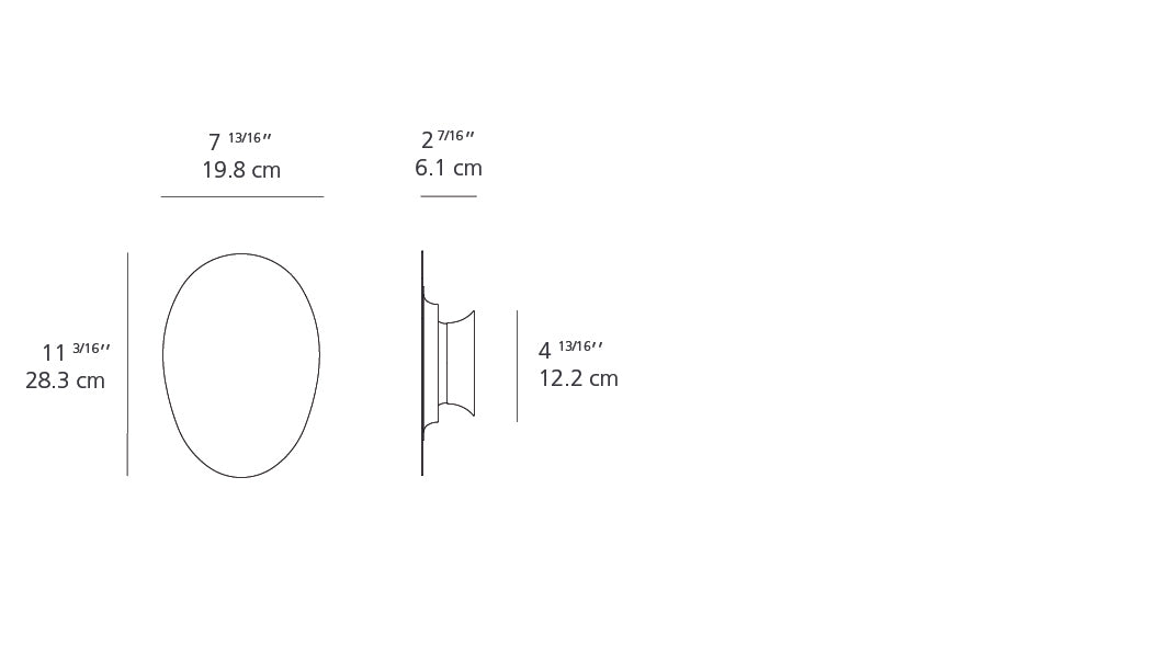 Artemide Facce Wall/Ceiling Alpha Shallow LED 3000K White RDFAK01S83006W
