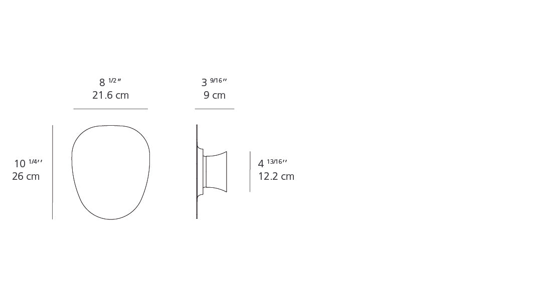 Artemide Facce Wall/Ceiling Prism Raised LED 3500K Anthracite RDFAK02L83506AN