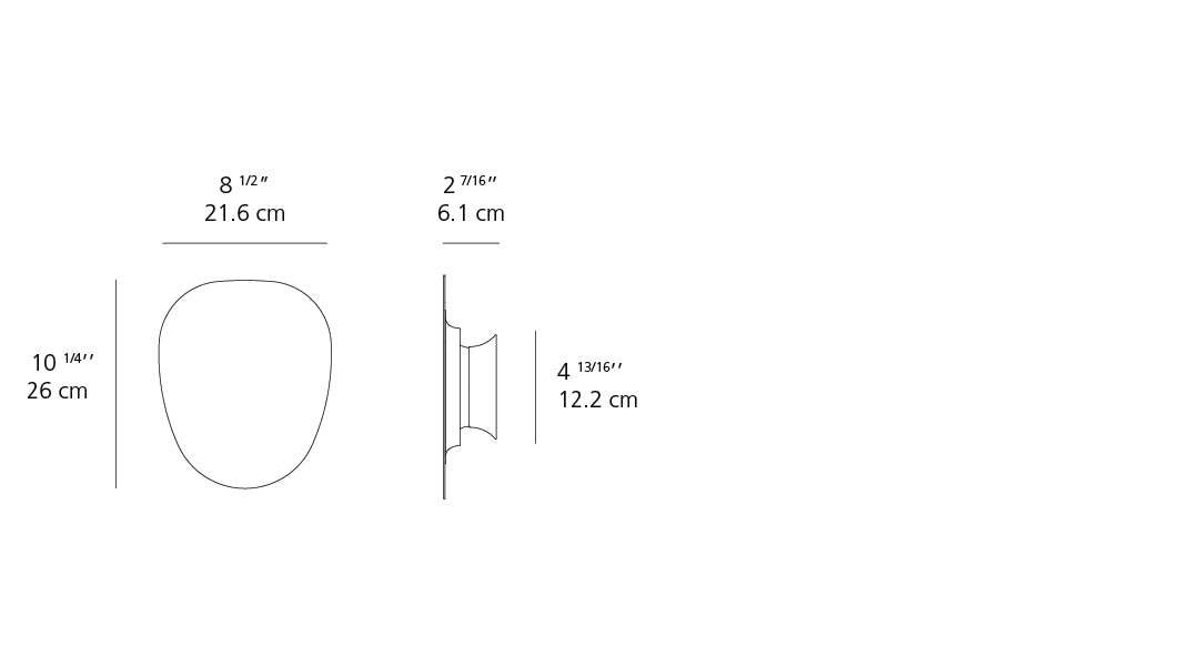 Artemide Facce Wall/Ceiling Prism Shallow LED 3500K White RDFAK02S83506W