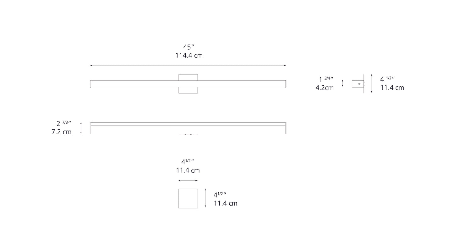 Artemide Ledbar Wall/Ceiling 4Ft Square 3500K RD2LB4S93520A