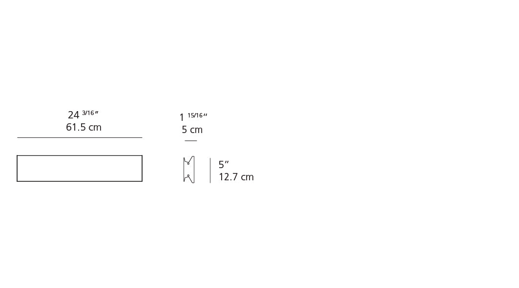 Artemide Lineaflat 24 Dual LED 3500K Anthracite RDLF2B93506AN