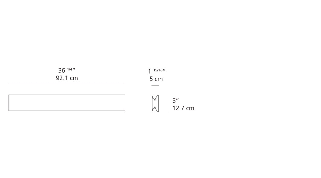 Artemide Lineaflat 36 Dual LED 3000K Anthracite RDLF3B93006AN