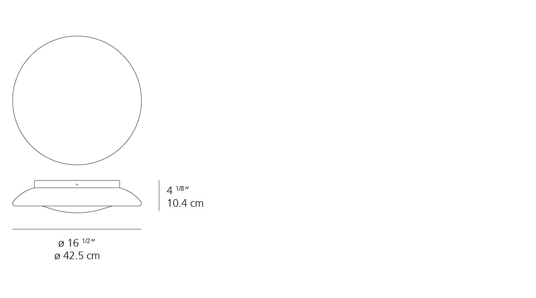 Artemide Lunex 17 Wall/Ceiling White RD502110