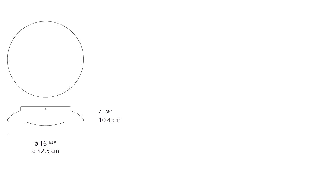 Artemide Lunex 17 Wall/Ceiling LED White RD502401