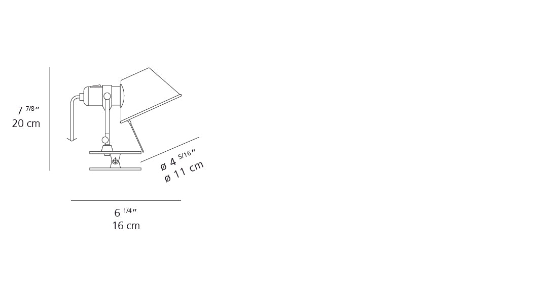 Artemide Tolomeo Micro Clip Spot LED A043808