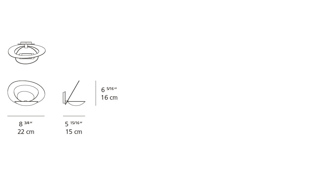 Artemide Pirce Micro Wall LED 3000K White 1248018A