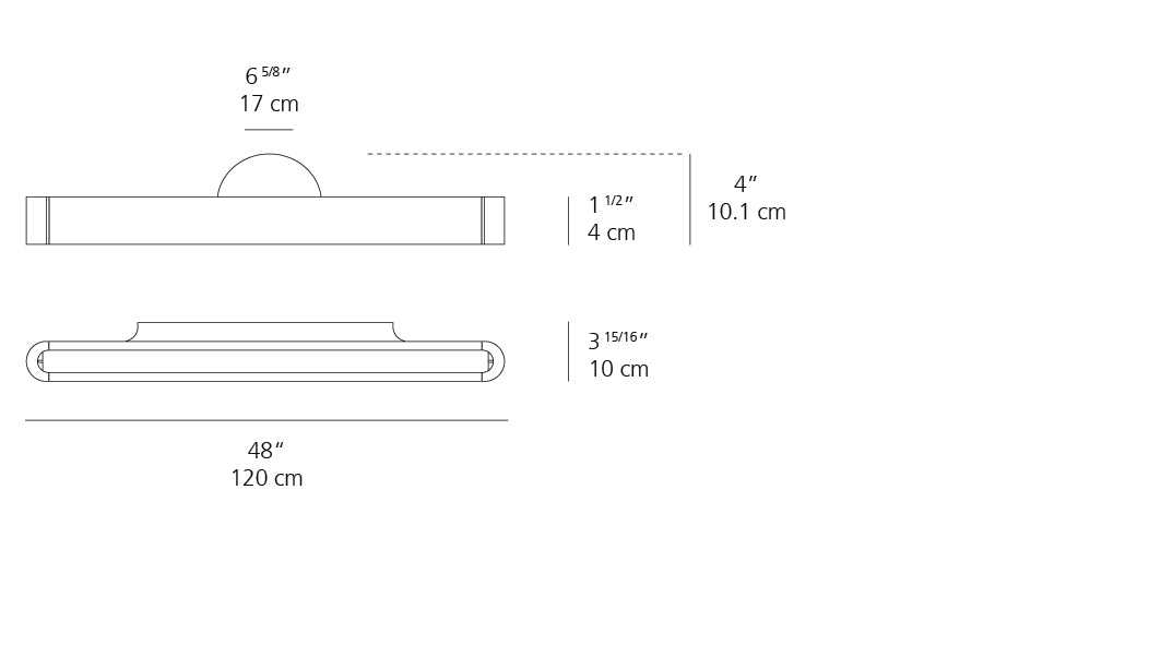 Artemide Talo 120 48" Wall LED White 1918118A