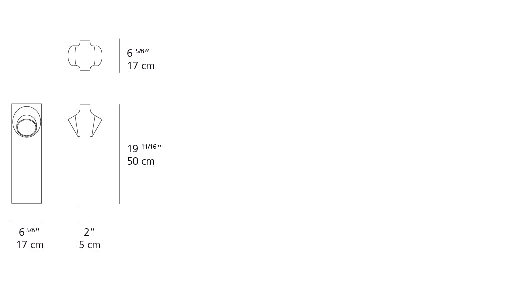 Artemide Ciclope Floor 50 Dual Side LED Grey White T081308