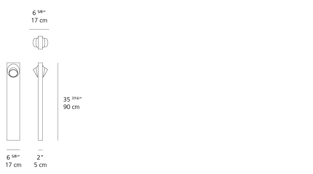 Artemide Ciclope Floor 90 Dual Side LED Anthracite T081428