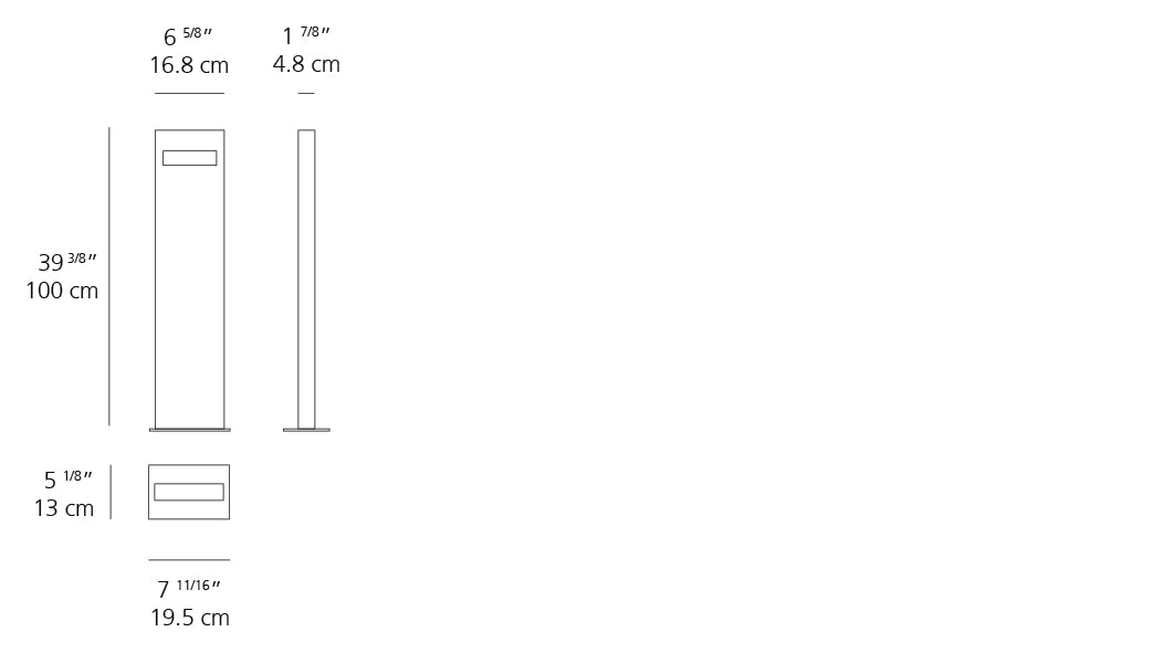 Artemide Nuda Floor 100 Mono Side LED T083808