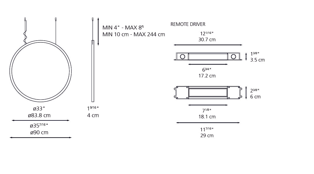 Artemide O' Suspension Outdoor LED SO90EB