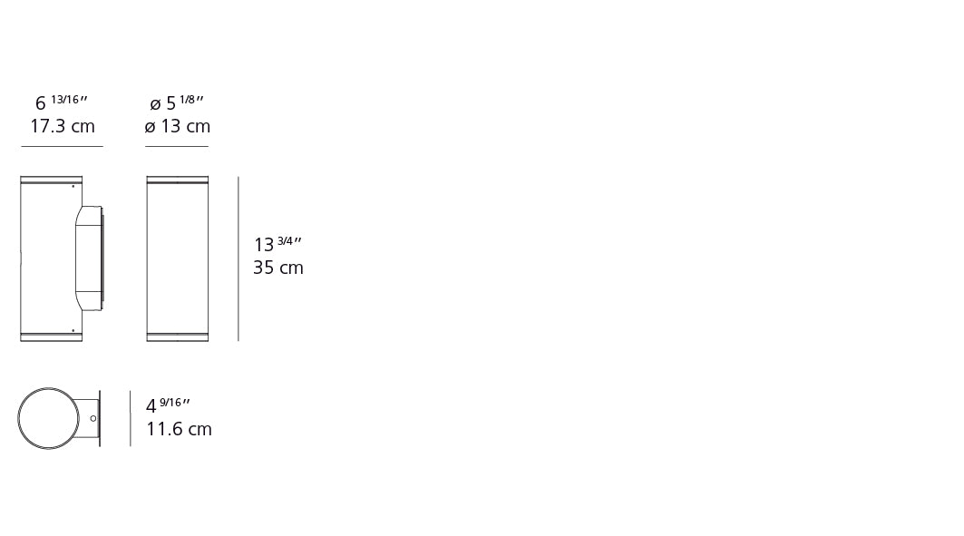 Artemide Calumet 13 Wall LED 6 Degree White T41941NW08