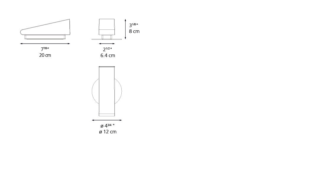 Artemide Cuneo Mini Wall/Floor LED Anthracite T082828