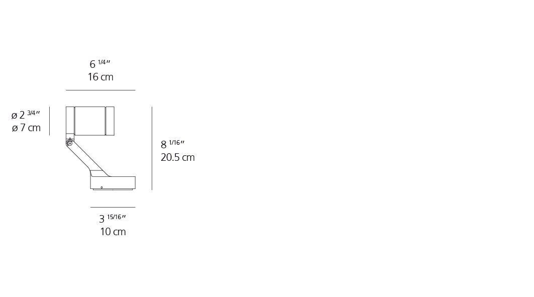 Artemide Obice Mini Wall LED 34 Degree White T430434W28