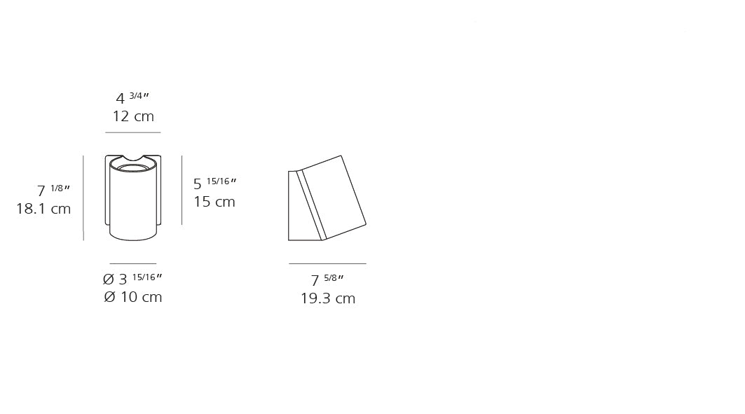 Artemide Oblique Wall LED Anthracite T086008