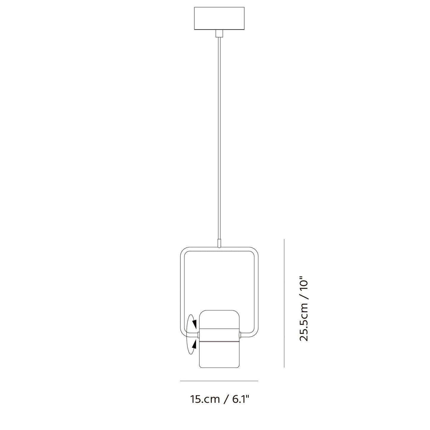 Seed Design Ling Pendant Single V Sld 80Pv Bk