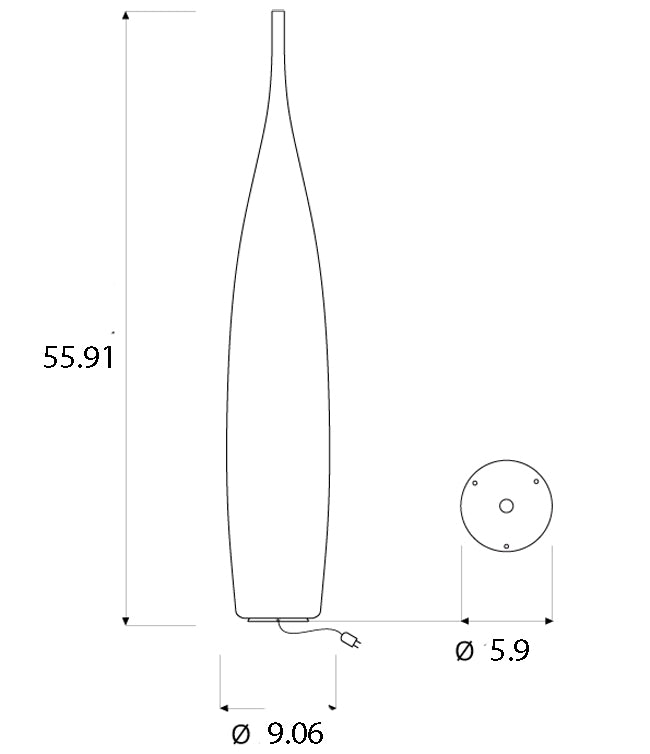 Luna Tank 1 Floor Lamp By In-Es Artdesign