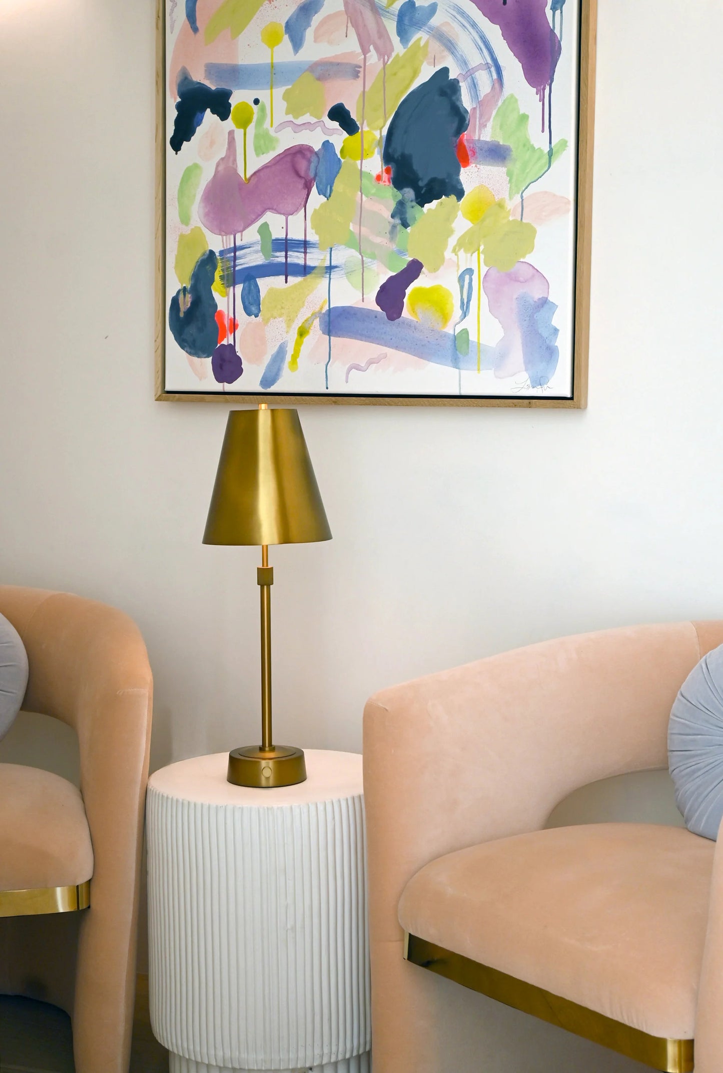 Portable Mini Cordless Lamp in Antique Brass finish by Modern Lantern