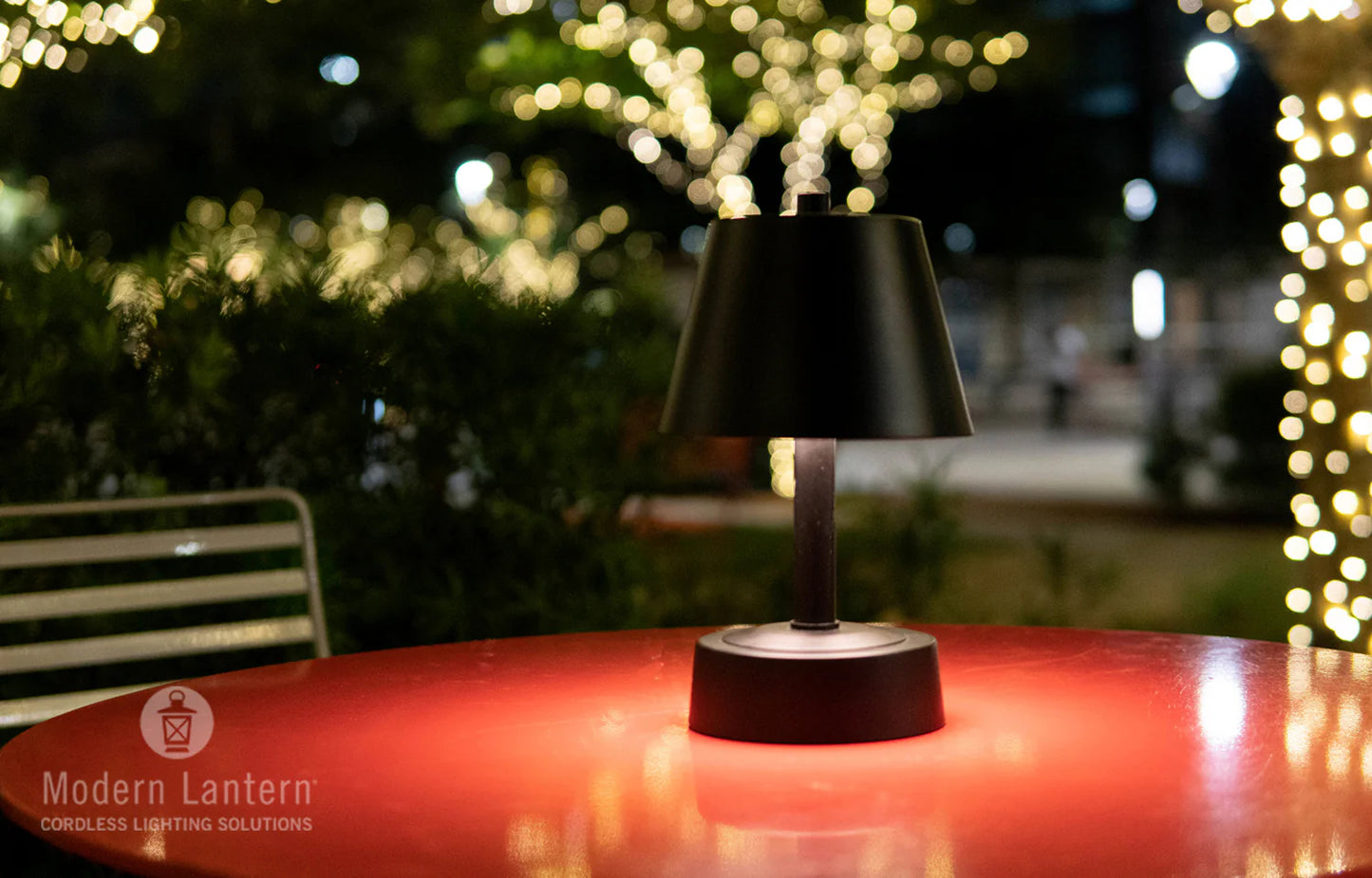 Modern Lantern Mini Metal Outdoor Cordless Table Lamp Black lighting outdoor dinner