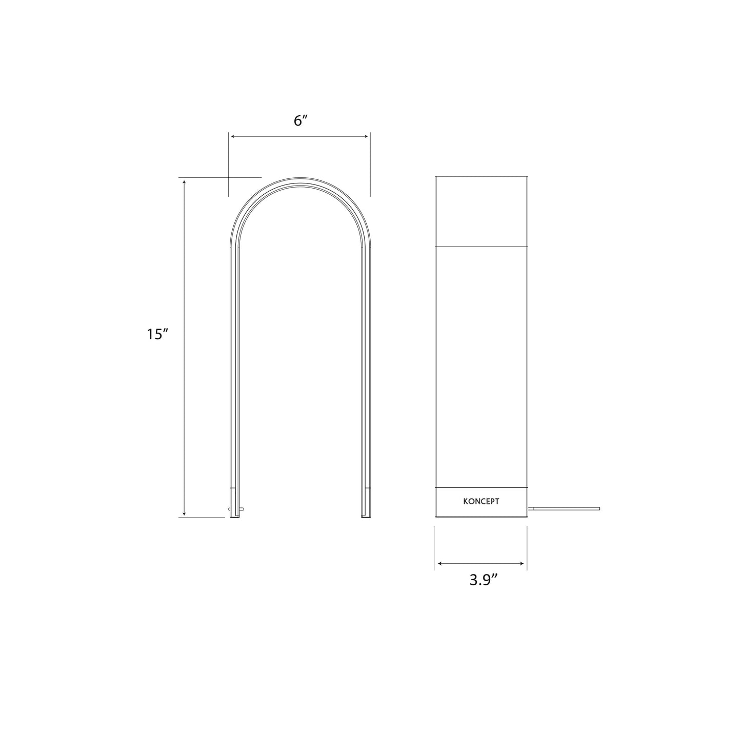 Mr N Tall Table Lamp Silver Soft White Light Nl2 S Sil Dsk by Koncept Inc