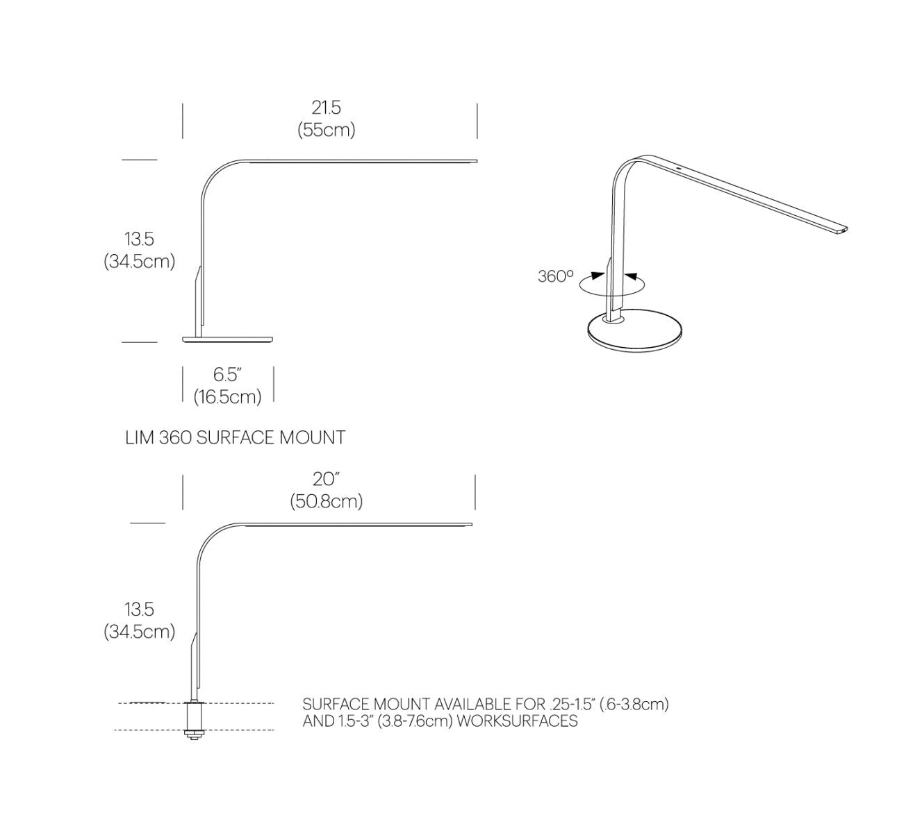 Pablo Designs Lim 360 Table Lamp installation context for residential and hospitality use